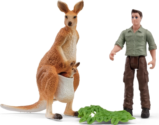 Schleich ranger outing with kangaroos - 1 piece