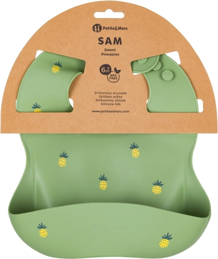 Petite&Mars silikoninis seilinukas Take&Match Sweet Pineaples 6 mėn.+