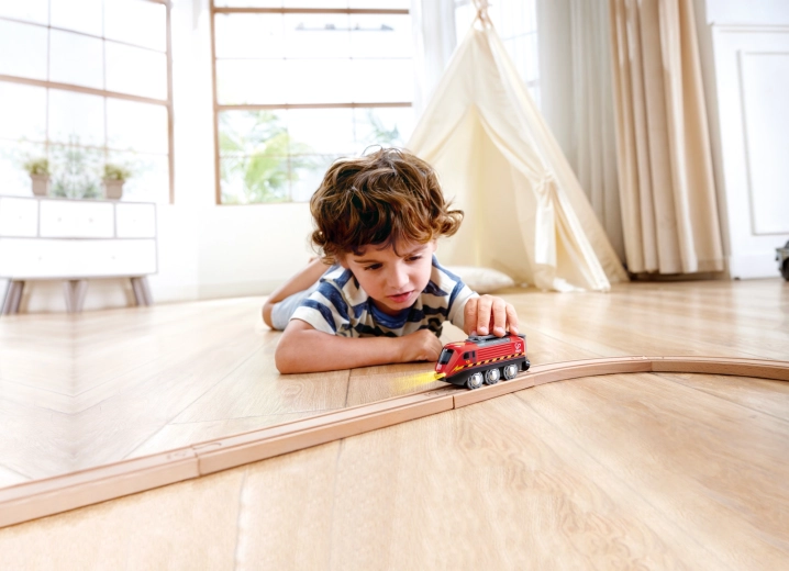 For wooden train sets
