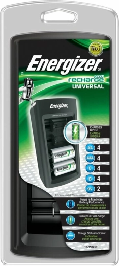 Universalus „Energizer“ įkroviklis AA, AAA, C, D ir 9V
