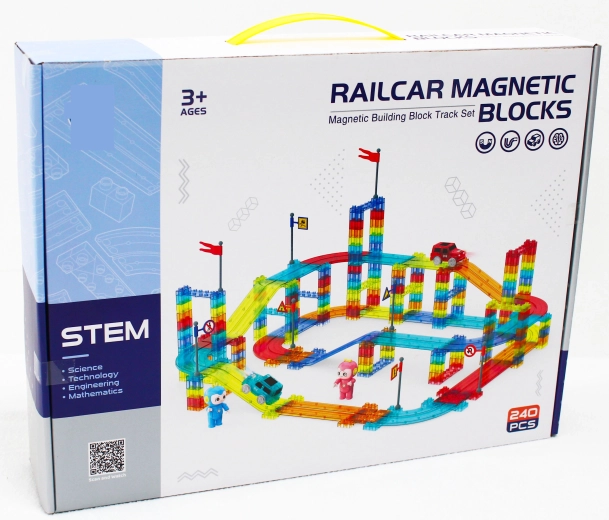 Magnetic Racing Track 240 Pieces with Electric Car
