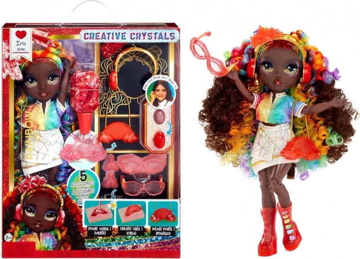Rainbow High Creative Crystals Doll Iris Bow