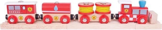 Didelis gaisrinis traukinys Bigjigs Rail
