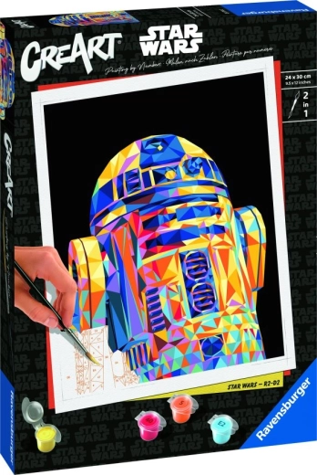 Ravensburger CreArt tapymas pagal skaičius – Star Wars: R2‑D2