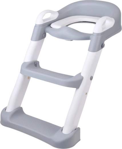 Stable ladder with a step adjustable to 2 heights