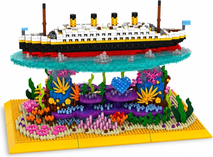 Eye-catching stand with a coral reef