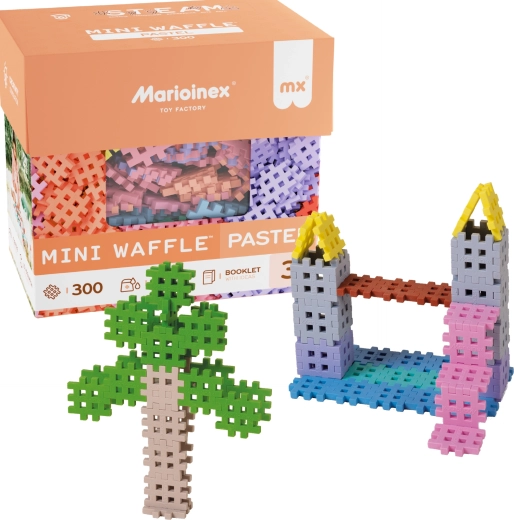 Konstruktorius „Marioinex Mini Waffle Pastel“, 300 detalių
