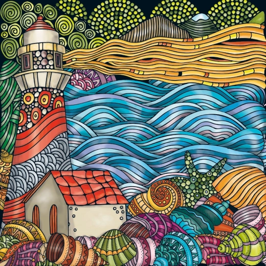 Kvadratinė dėlionė Q Colour Mix „Švyturys“ (72 detalės)