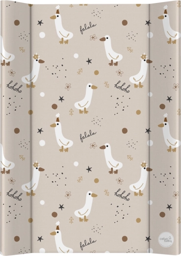 Ceba Baby minkštas profilinis pervystymo kilimėlis (2 kraštų) 50 × 70 cm Basic Crazy Ducks