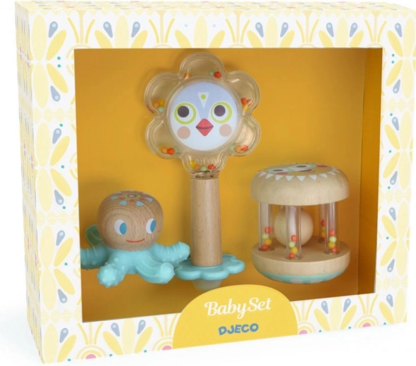 Djeco teether and rattles Baby white