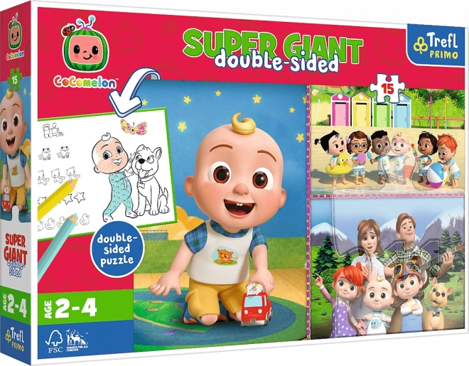 Puzzle Super Giant 15 Pieces - Cocomelon Joyful Day with Friends