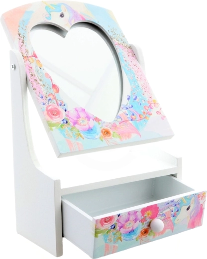 Širdelės veidrodėlis mažosioms puošeivoms