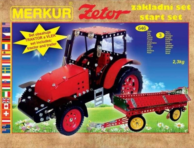 MERKUR konstruktorius traktorius ZETOR – bazinis rinkinys