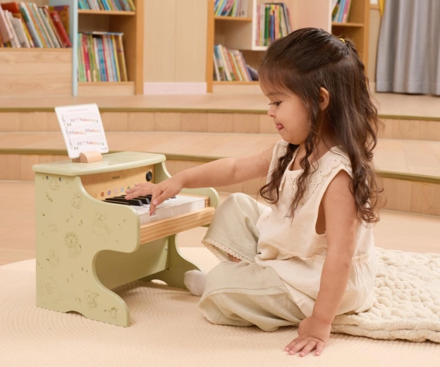 Wooden piano for little musicians
