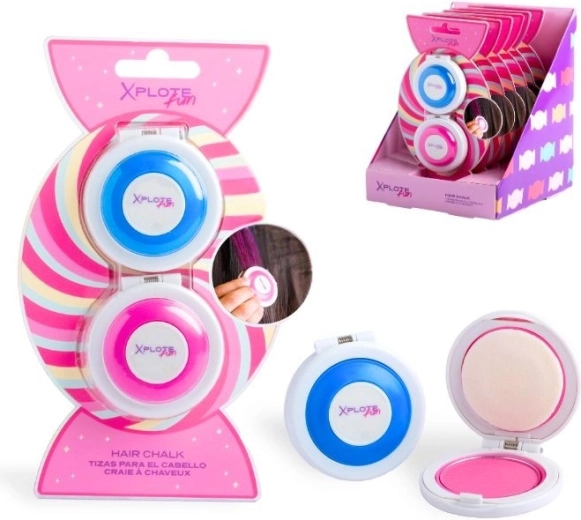Plaukų kreidelės Sweet Candy (2 spalvos) – 1 vnt.