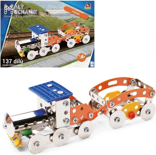 Vaikiškas konstruktorius Mažasis mechanikas – traukinukas