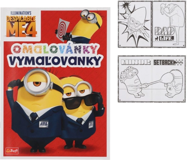 Minionų spalvinimo knygelė
