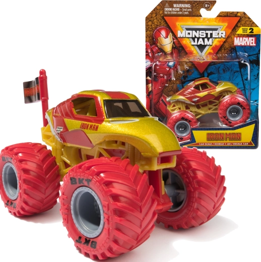 Spin Master Monster Jam Marvel Iron Man monstrų sunkvežimis 1:64
