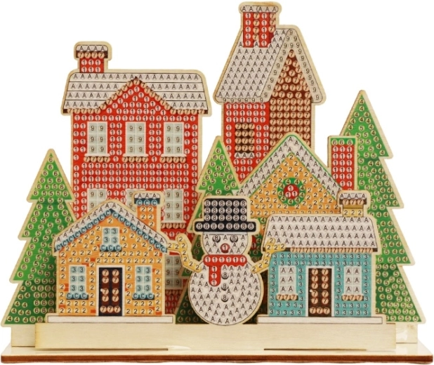 2Kids Toys diamond painting with stand – Christmas village