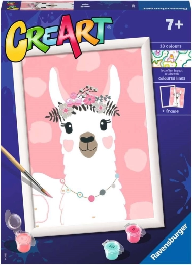CreArt tapyba pagal skaičius – lama, jokios dramos 18 × 24 cm
