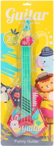 Spalvinga gitara su gyvūnėliais 42 cm