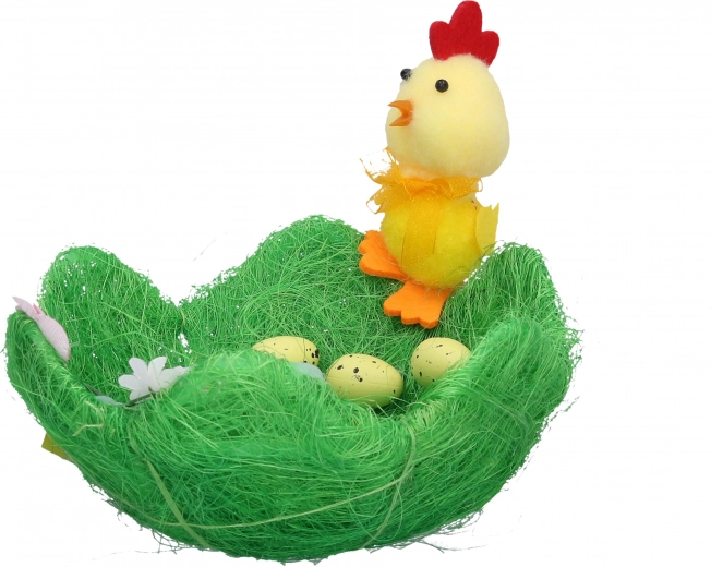 Decorative nest green 19 × 19 × 8 cm