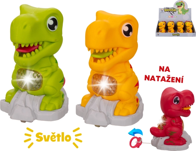 Važiuojantis dinozauras su šviesa 11 cm