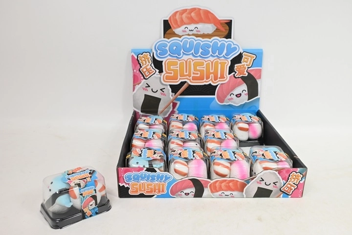 Sushi Squishy Stress-Relief Toys in a Box (3 pcs)