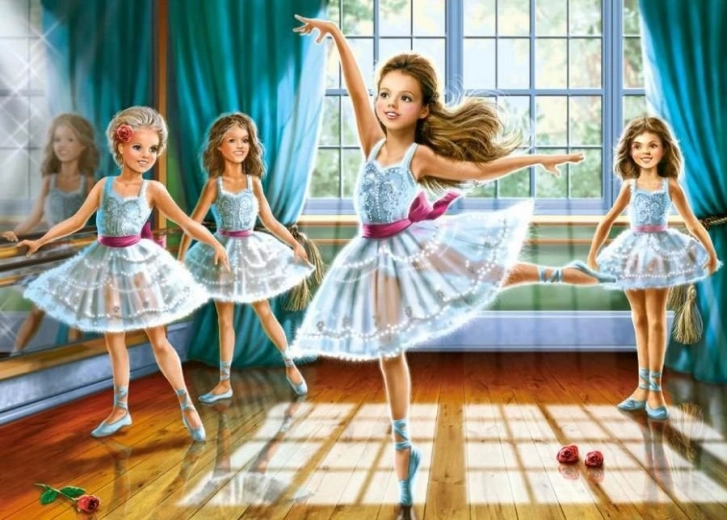 Dėlionė 260 dalių LITTLE BALLERINAS