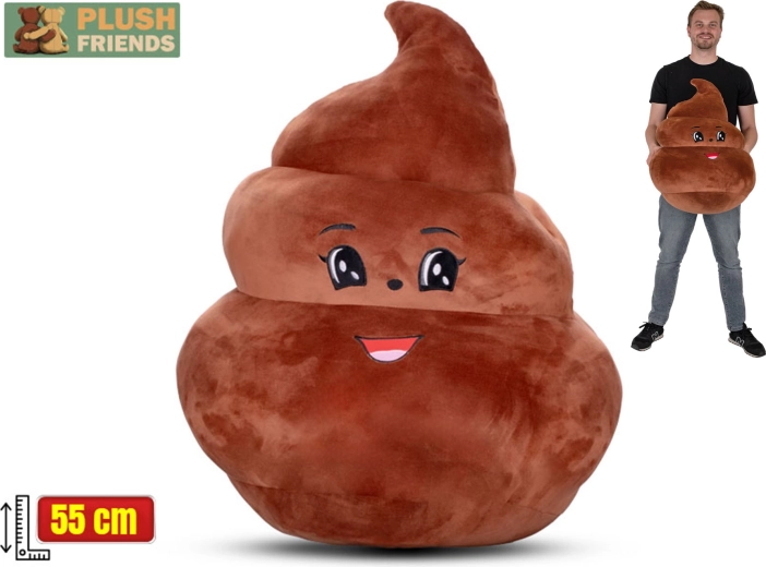 Plush pillow Plush Friends poop 55 cm