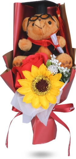 Teddy bear for a fresh graduate