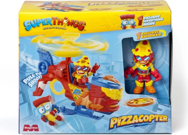 SuperThings Pizzacopter su diskų šaudyklu
