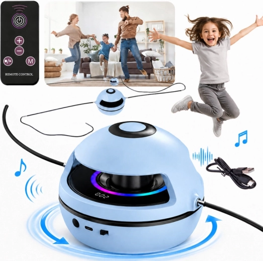 Electric interactive jumping trainer with music, Bluetooth, remote control and counter