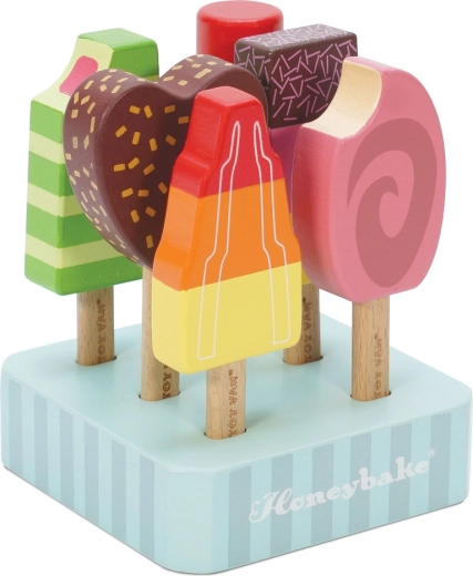 Wooden Ice Lollies with Stand Le Toy Van - 6 pcs