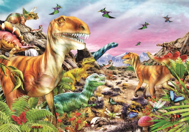 Puzzle 104 pieces – Land of Dinosaurs CLEMENTONI