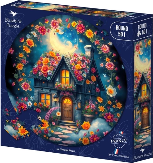 Bluebird apvalios dėlionės Gėlių trobelė 501 detalė