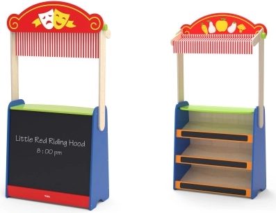 VIGA TOYS Theater and Shop 2-in-1