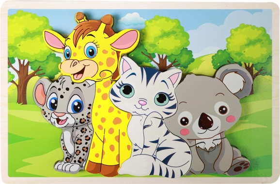 Wooden Animal Puzzle – 8 Pieces
