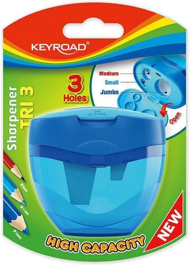 Drožtukas Keyroad Tri Plus su didelės talpos konteineriu, 3 angos