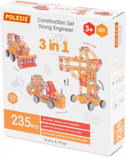 Konstruktorius „Young Engineer“ 3in1, 235 dalys