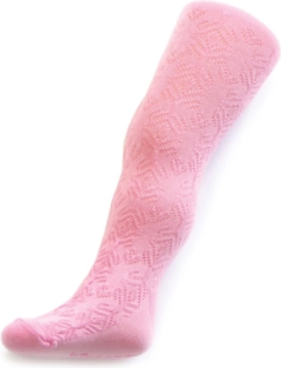 Children's jacquard tights NEW BABY pink 128 (7–8 years)