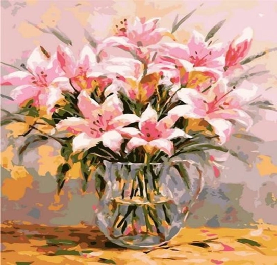 Norimpex Paint by Numbers Lilies in a Vase 40 × 50 cm