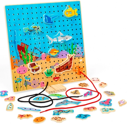 Bigjigs Toys Lacing Board – Underwater World