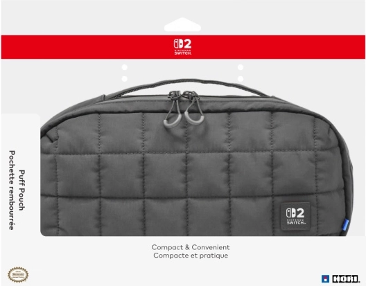 HORI Puff Pouch black case for NINTENDO SWITCH 2