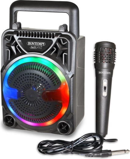 Bontempi belaidis garsiakalbis su mikrofonu ir RGB apšvietimu