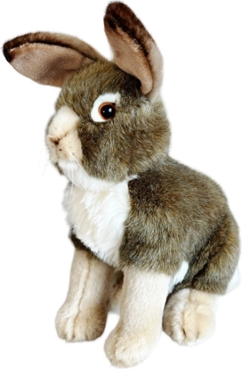 Gray plush bunny 30 cm