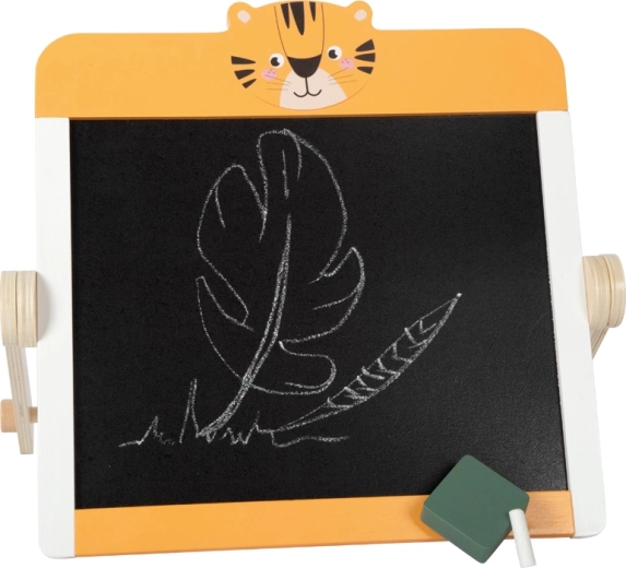 Double-sided surface: chalk and dry-erase