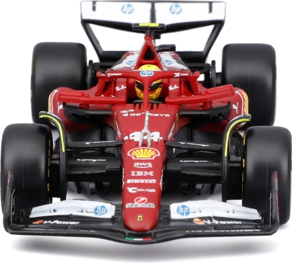 Die-cast construction and driver in the cockpit