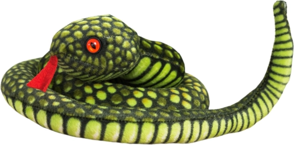 Plush snake green 100 cm