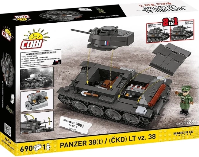 Modelis 2 viename: LT vz. 38 ir Panzer 38(t)